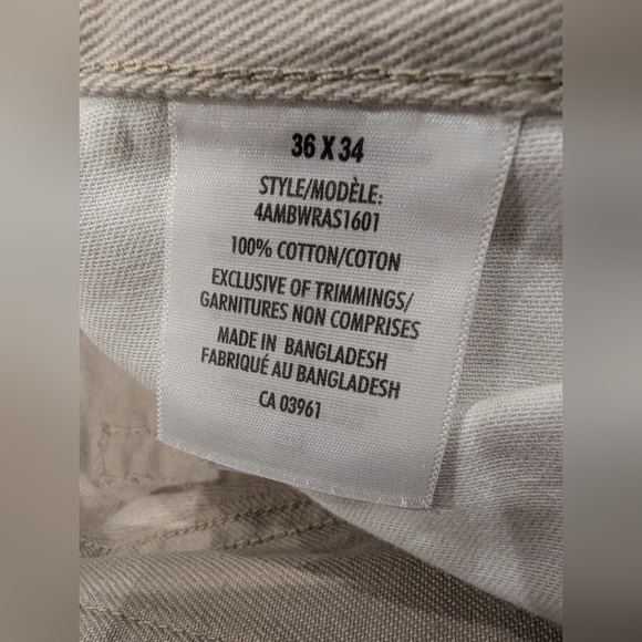 Wind River Relaxed Fit Light Khaki Pants Sz 36x34 New With Tags - Picture 5 of 8